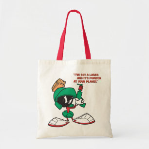 MARVIN THE MARTIAN™ with Laser Pointed Up Tote Bag