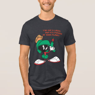 MARVIN THE MARTIAN™ with Laser Pointed Up Tri-Blend Shirt
