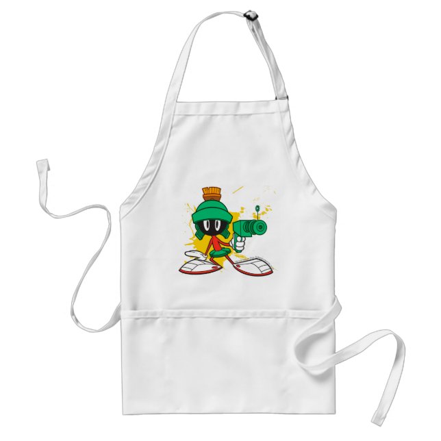 Marvin With Gun Standard Apron (Front)