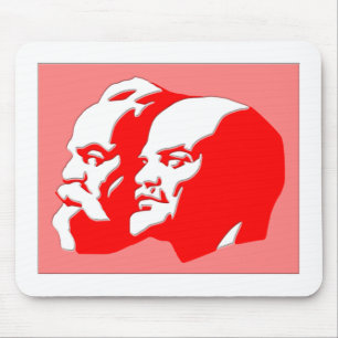 Marx And Lenin Mouse Pad