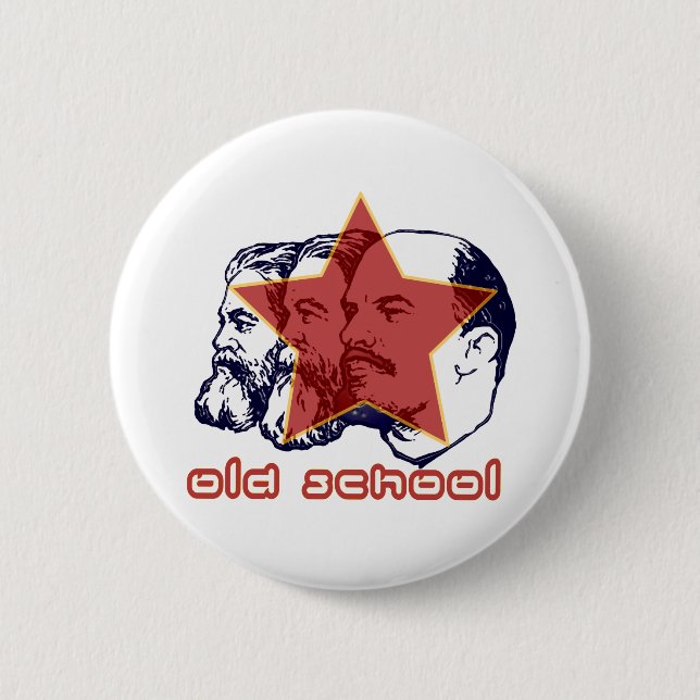MARX ENGELS LENIN 6 CM ROUND BADGE (Front)