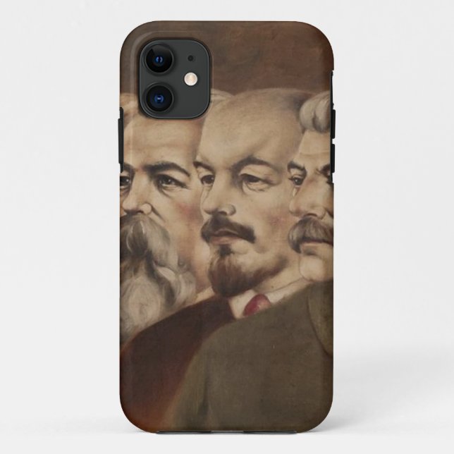 Marx, Engels, Lenin, and Stalin Case-Mate iPhone Case (Back)