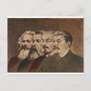 Marx, Engels, Lenin, and Stalin Postcard