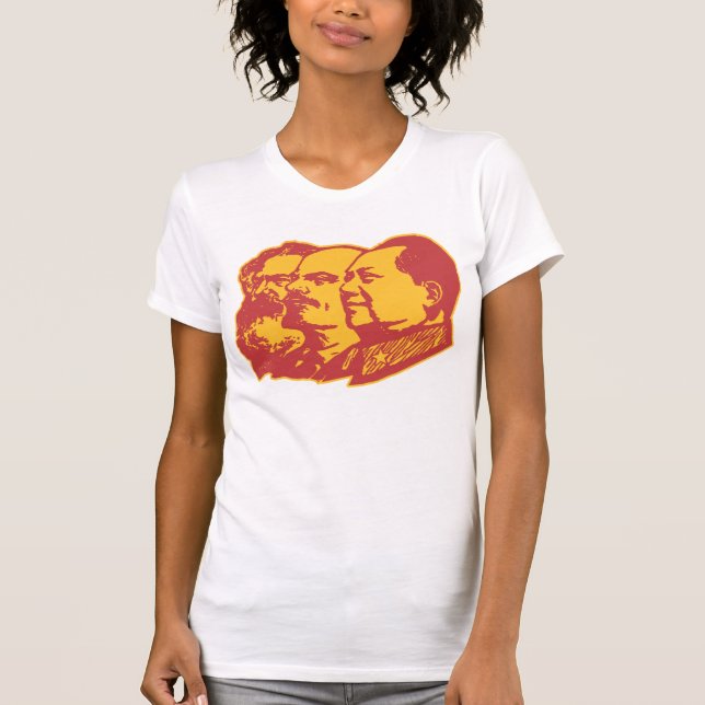 Marx Lenin Mao Portrait T-Shirt (Front)