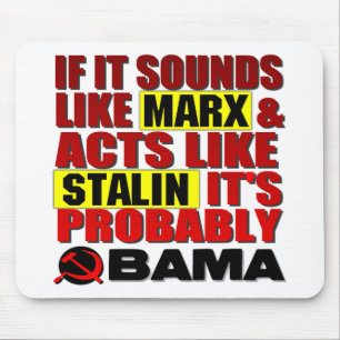 Marx, Stalin? Obama! Mouse Pad