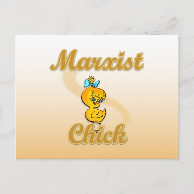 Marxist Chick Postcard (Front)