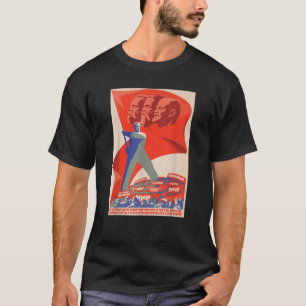 Marxist Revolutionary Vanguard Vintage USSR Retro T-Shirt