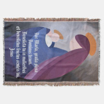 Mary and baby Jesus Ave Maria vintage painting