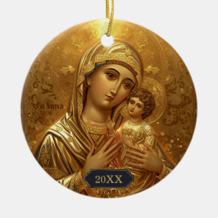 Mary and Baby Jesus Religious Christmas Ornaments