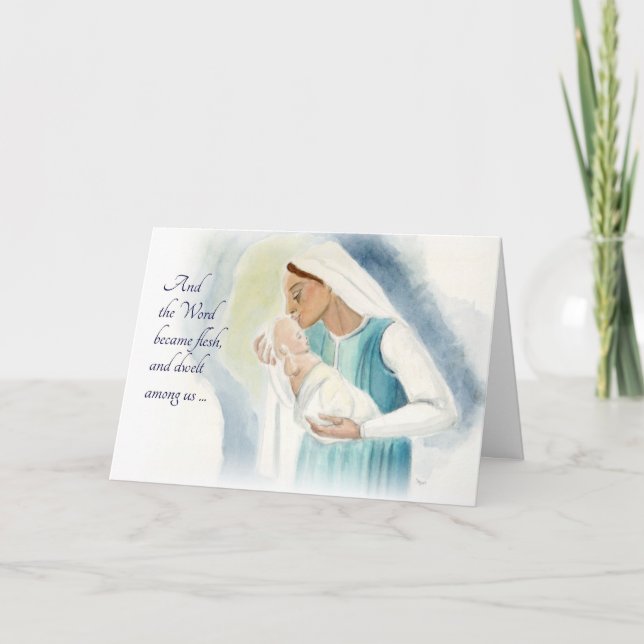 Mary and Child Holiday Card (Front)