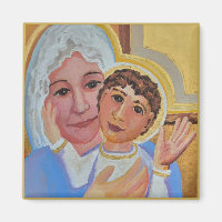 Mary and child Jesus Magnet