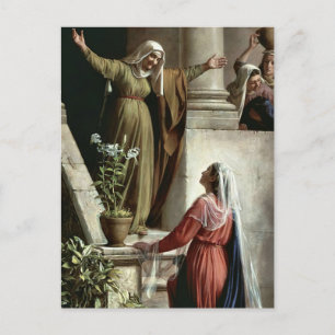 Mary and Elizabeth by Carl Bloch Postcard