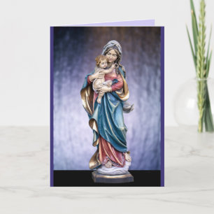 mary and jesus greeting card