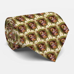 Mary And Jesus With Holly Neck Tie