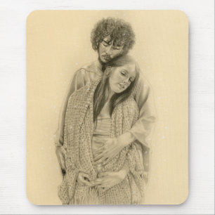 Mary and joseph Mousepad