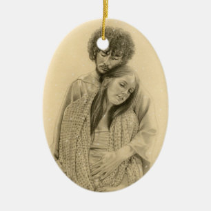 Mary and joseph Ornament
