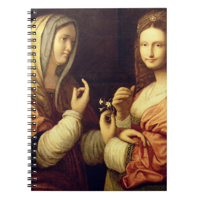 Mary and Martha (oil on panel) Notebook (Front)