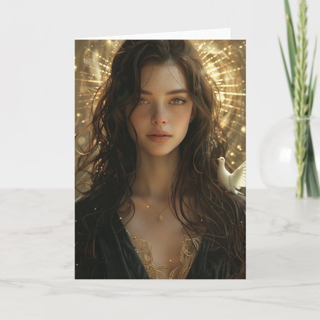 Mary and the Dove Card (Front)