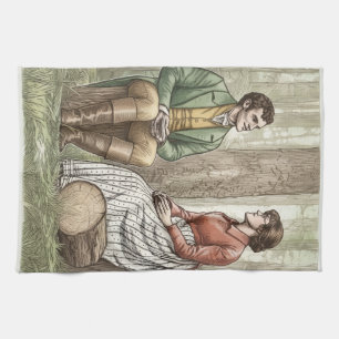 Mary and Tom Tea Towel