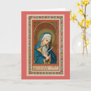 Mary as Mater Dolorosa (Mother of Sorrows) (SAU20) Card
