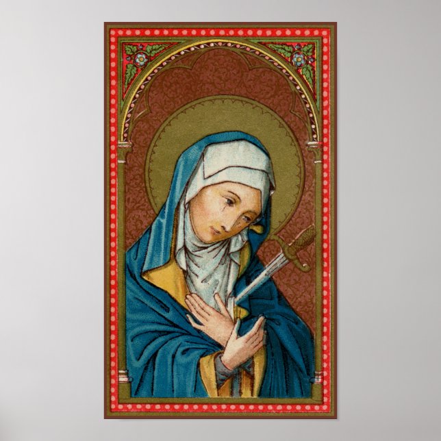 Mary as Mater Dolorosa (Mother of Sorrows) (SAU20) Poster (Front)