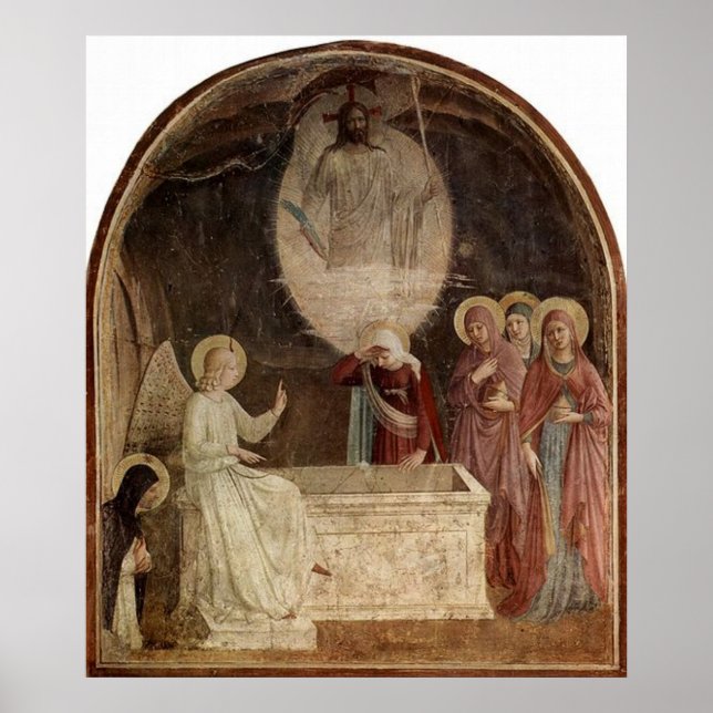 Mary at the Empty Tomb by Fra Angelico Poster (Front)