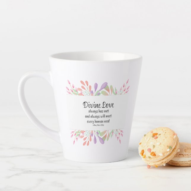 Mary Baker Eddy Divine Love Inspiring Quote Latte Mug (In Situ)