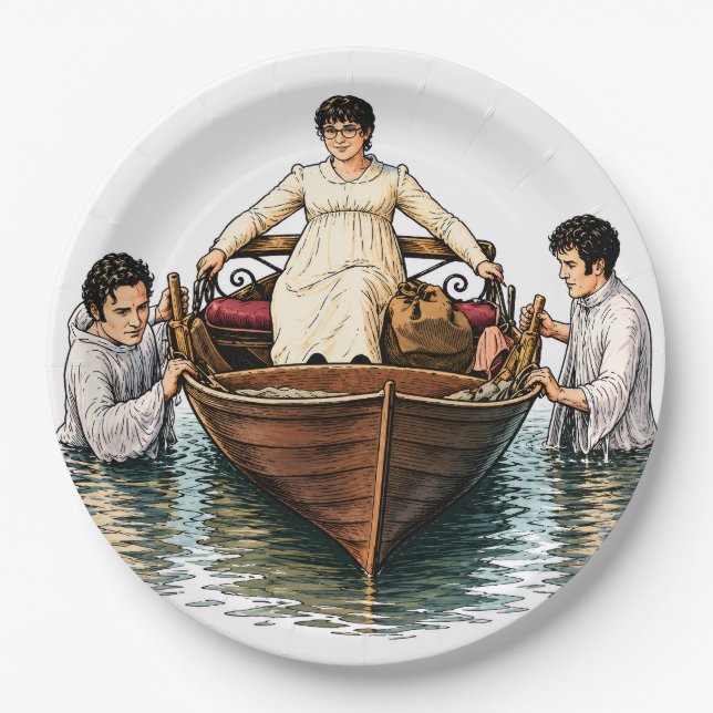 Mary Bennet's ultimate boat ride Paper Plate (Front)