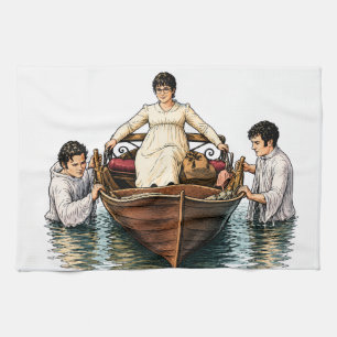 Mary Bennet's Ultimate Boat Ride Tea Towel