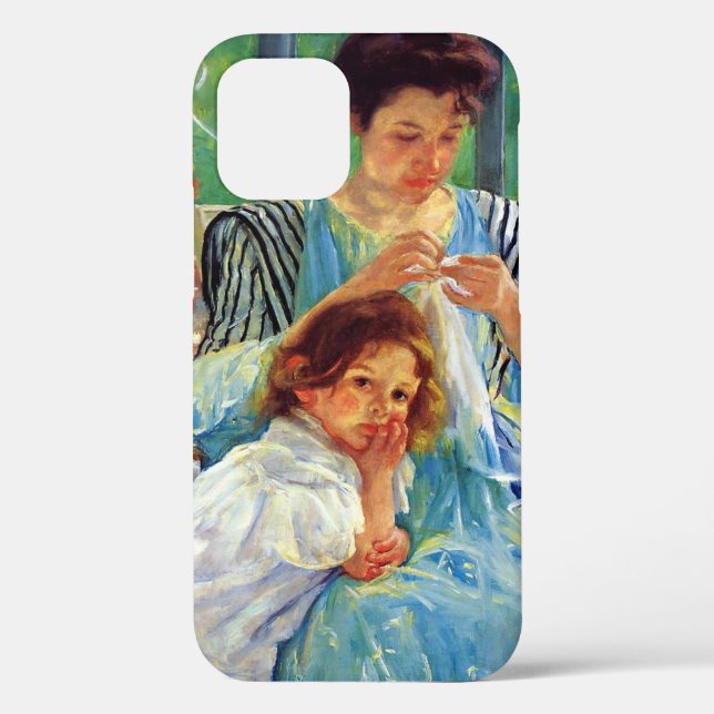 Mary Cassatt art: Young Mother, Cassatt painting Case-Mate iPhone Case (Back)