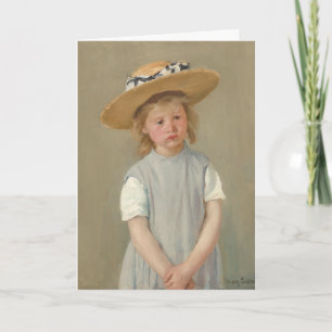 Mary Cassatt - Child in a Straw Hat Card