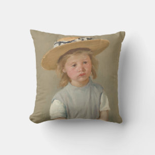 Mary Cassatt - Child in a Straw Hat Cushion