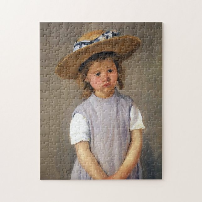Mary Cassatt "Child in a Straw Hat" Jigsaw Puzzle (Vertical)