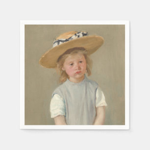 Mary Cassatt - Child in a Straw Hat Napkin