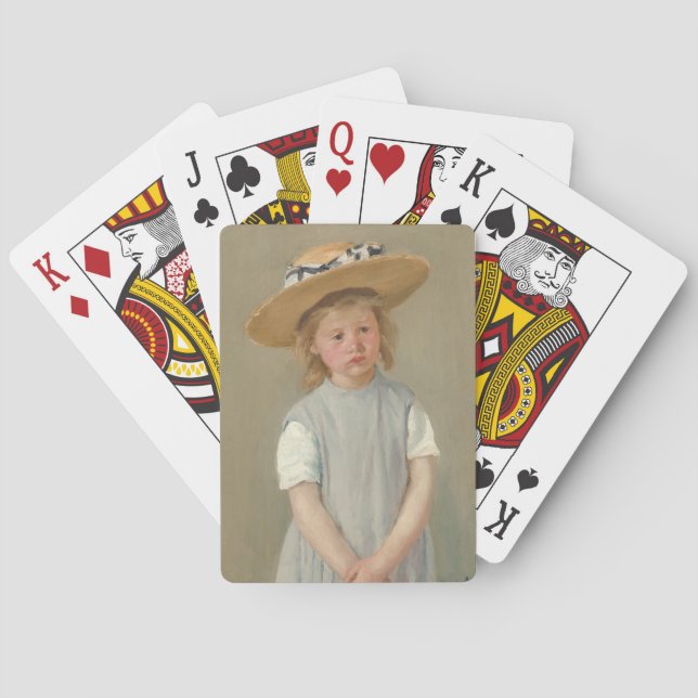 Mary Cassatt - Child in a Straw Hat Playing Cards (Back)