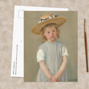 Mary Cassatt - Child in a Straw Hat Postcard