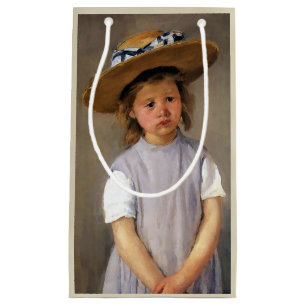 Mary Cassatt "Child in a Straw Hat" Small Gift Bag