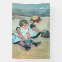 Mary Cassatt - Children Playing on the Beach