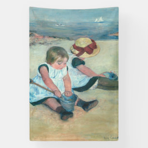 Mary Cassatt - Children Playing on the Beach Banner