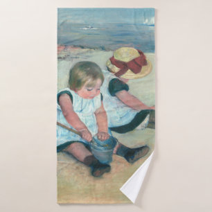 Mary Cassatt - Children Playing on the Beach Bath Towel Set