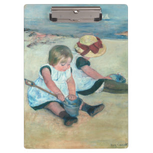 Mary Cassatt - Children Playing on the Beach Clipboard