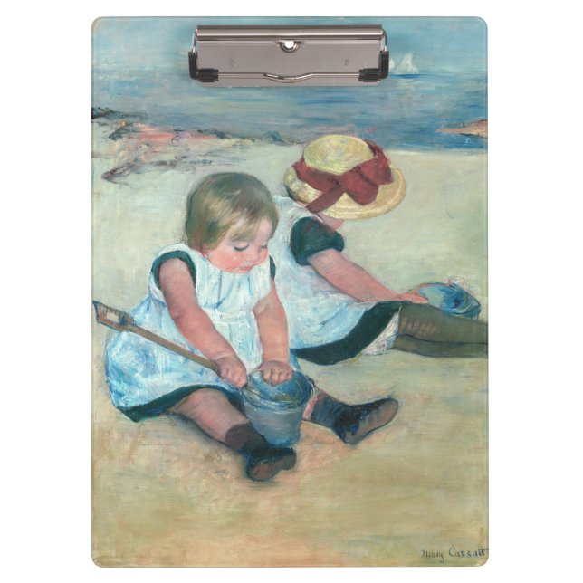 Mary Cassatt - Children Playing on the Beach Clipboard (Front)