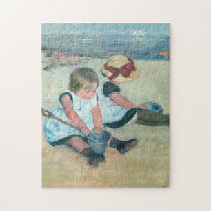 Mary Cassatt - Children Playing on the Beach Jigsaw Puzzle
