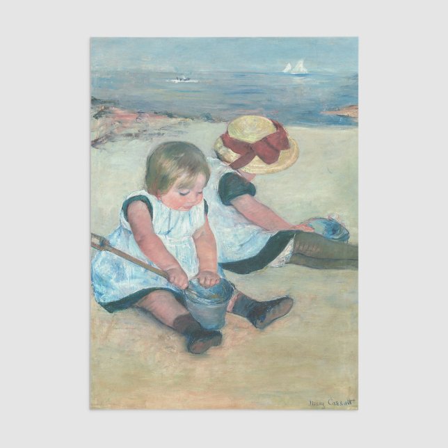 Mary Cassatt - Children Playing on the Beach Tissue Paper (Creator Uploaded)