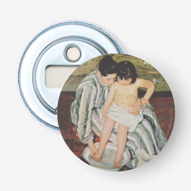 Mary Cassatt Child's Bath Painting Bottle Opener (Front)
