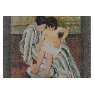Mary Cassatt Child's Bath Painting Cutting Board
