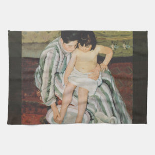 Mary Cassatt Child's Bath Painting Tea Towel