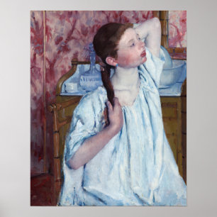 Mary Cassatt - Girl Arranging her Hair Poster