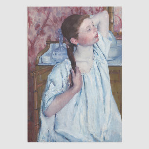 Mary Cassatt - Girl Arranging her Hair Tissue Paper