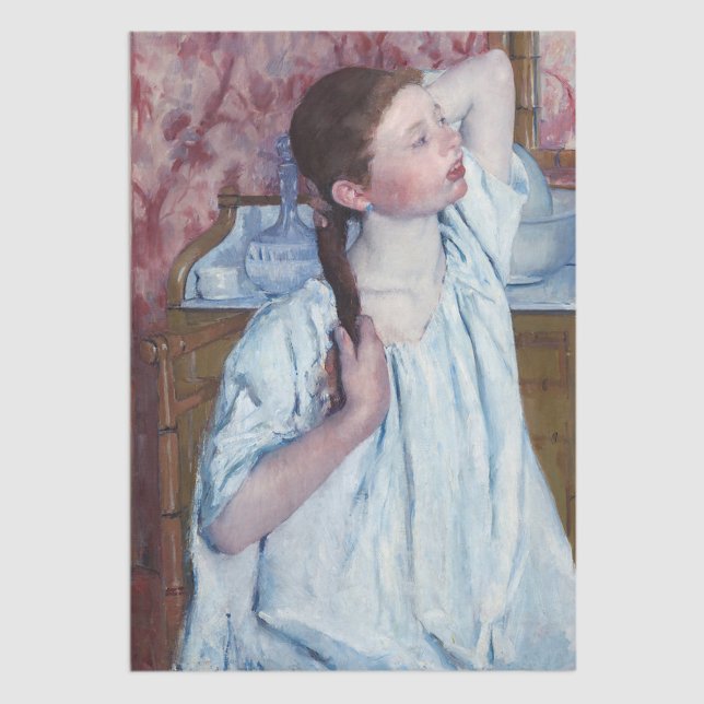 Mary Cassatt - Girl Arranging her Hair Tissue Paper (Creator Uploaded)